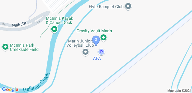 Map to Gravity Vault - San Rafael, CA